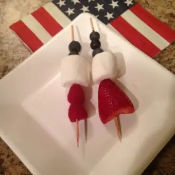 4th of July Fruit Kabobs