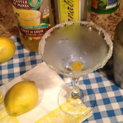 This Lemon Drop Martini is best served with a sugar rim to compliment the sweet and sour taste.