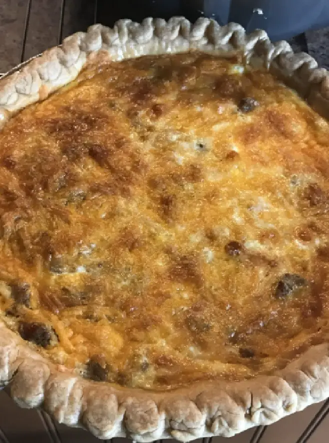 Sausage Quiche is a speculator savory pie with a crunchy crust and golden look! 