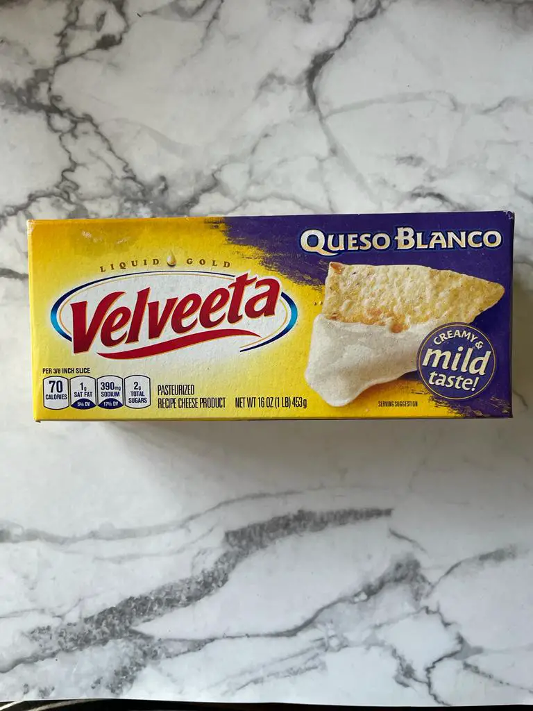 Add queso Blanco Velveeta to the mix for the best cheesy and full-of-flavor dip.