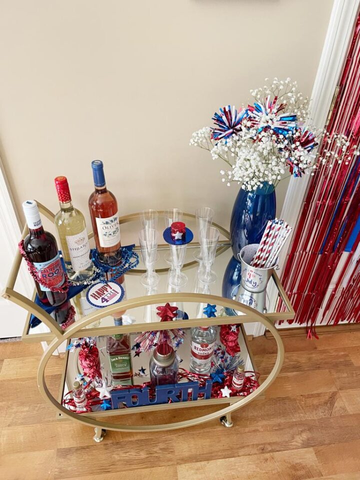 How To Style A Bar Cart - Expert Tips - KMarie Kitchen