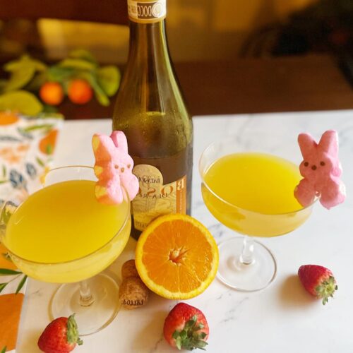 Easter Peeps Mimosa (Quick and Easy) - KMarie Kitchen