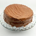 Moist Hershey’s chocolate cake with rich buttercream frosting”
