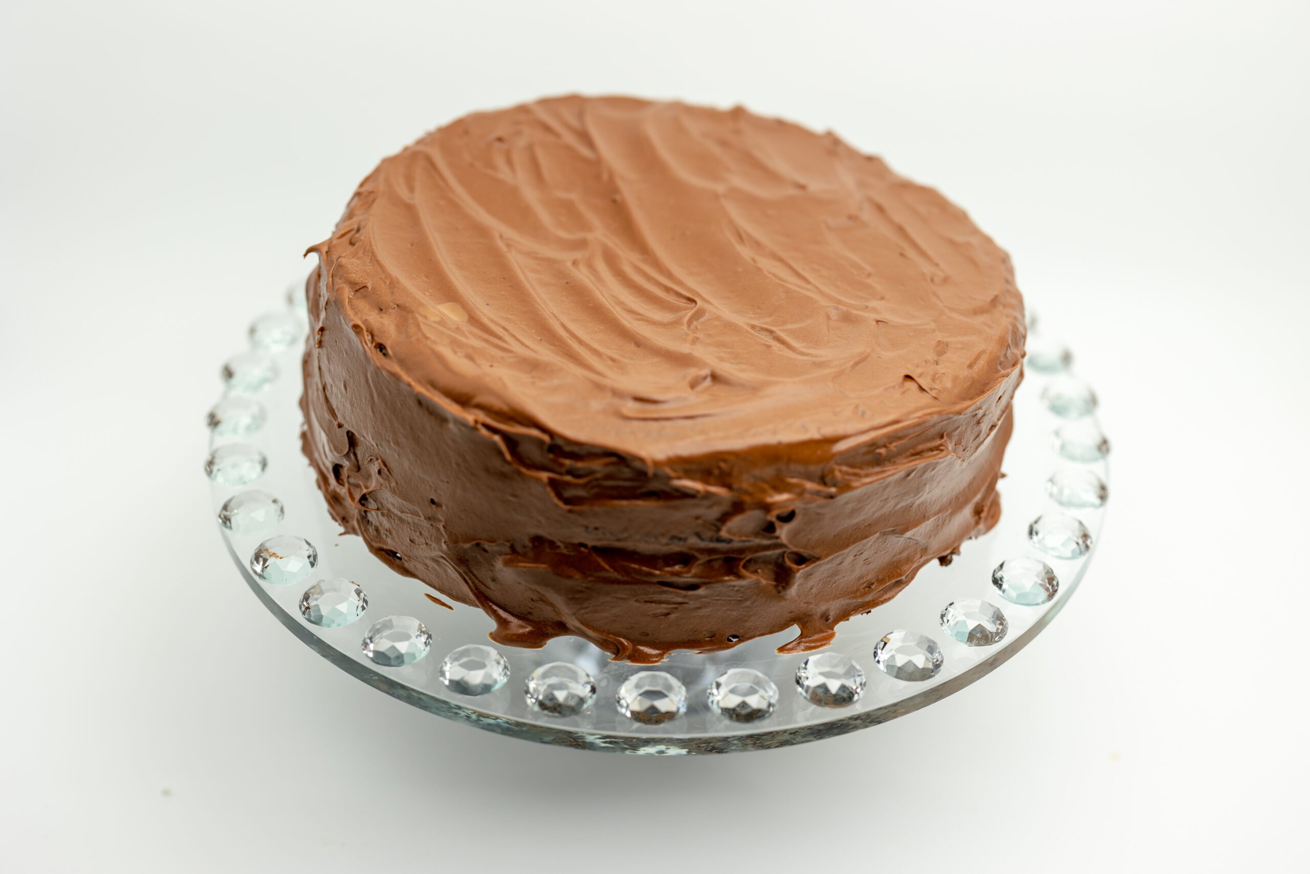 Moist Hershey’s chocolate cake with rich buttercream frosting”