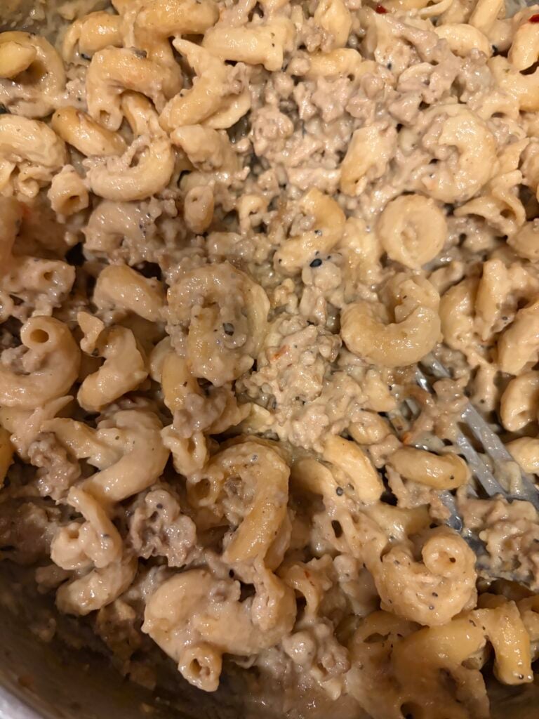 Homemade Hamburger Helper made with Ground Turkey