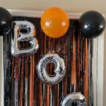 Black and Orange Halloween Backdrop