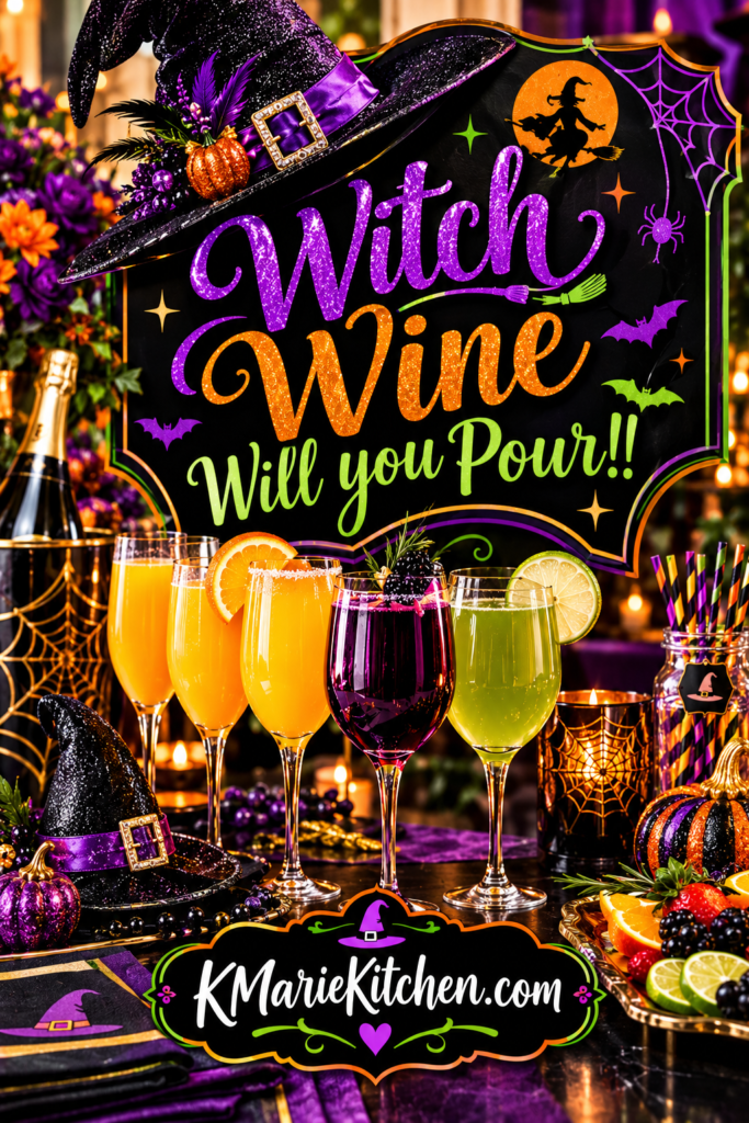 DIY Halloween Wine Bar